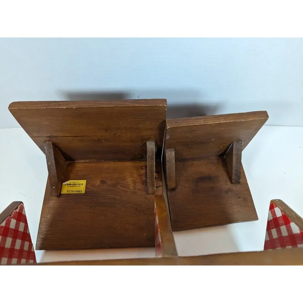 Hand Painted Wood General Store Kitchen Storage Box With Removeable Lids Vintage